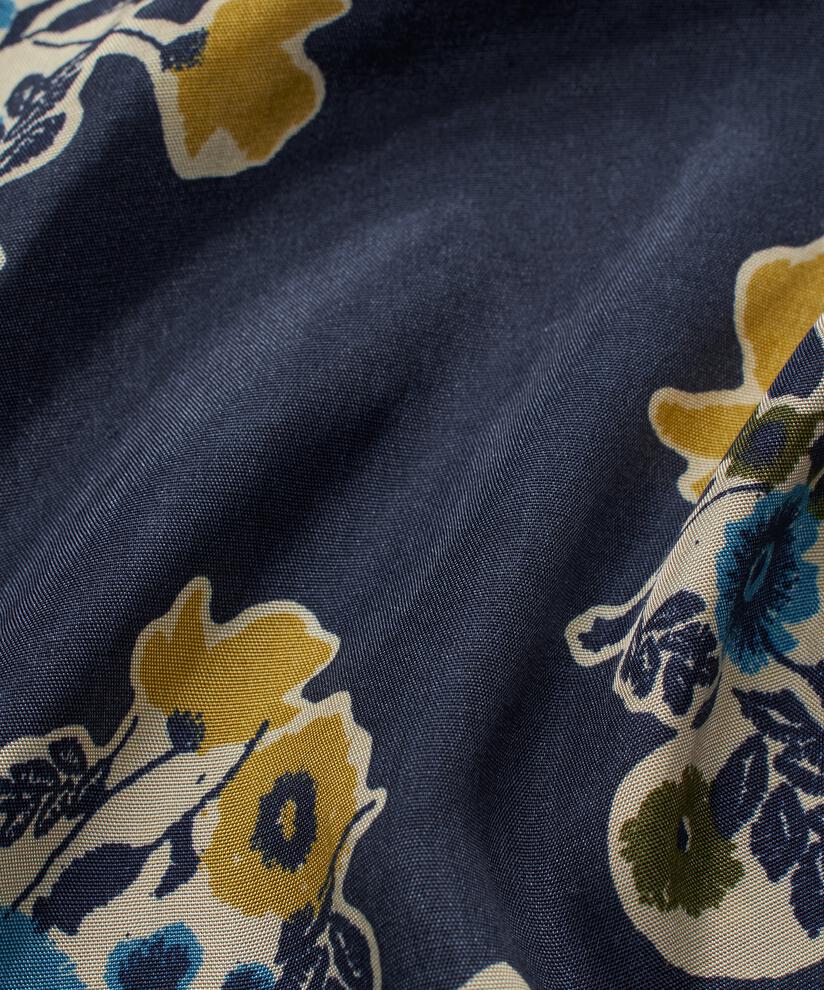 geblümte Viskosehose mit elastischem Bund, Mood Indigo