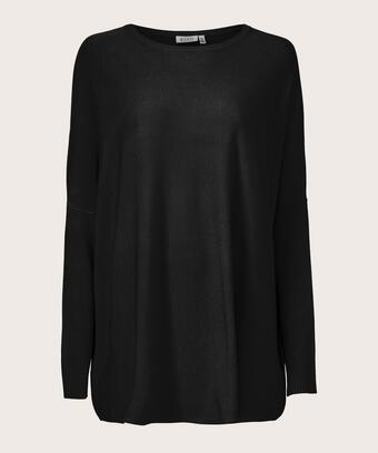Oversize-pullover Mit Schmalen Ärmeln, Black