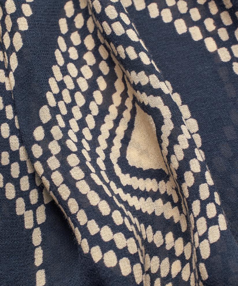 Viskose-Tunika mit Bindeband am Hals, Mood Indigo
