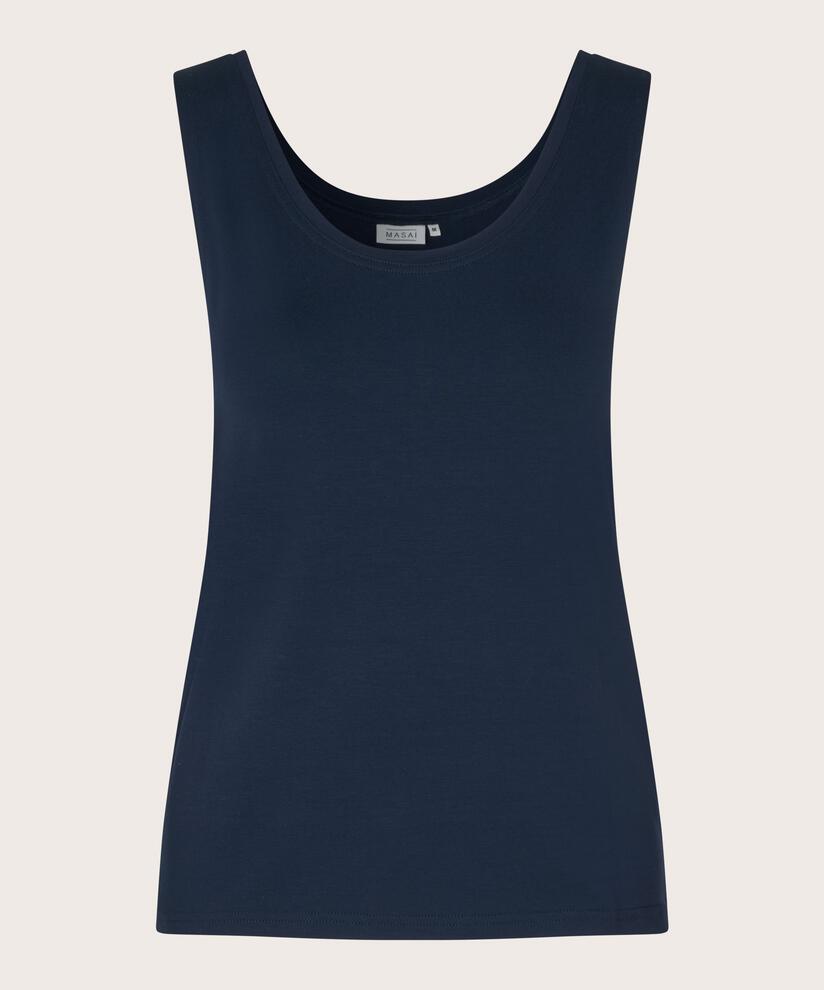 Tanktop Aus Weicher Viskose Mit Stretch, Navy