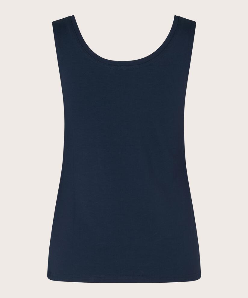 Tanktop Aus Weicher Viskose Mit Stretch, Navy