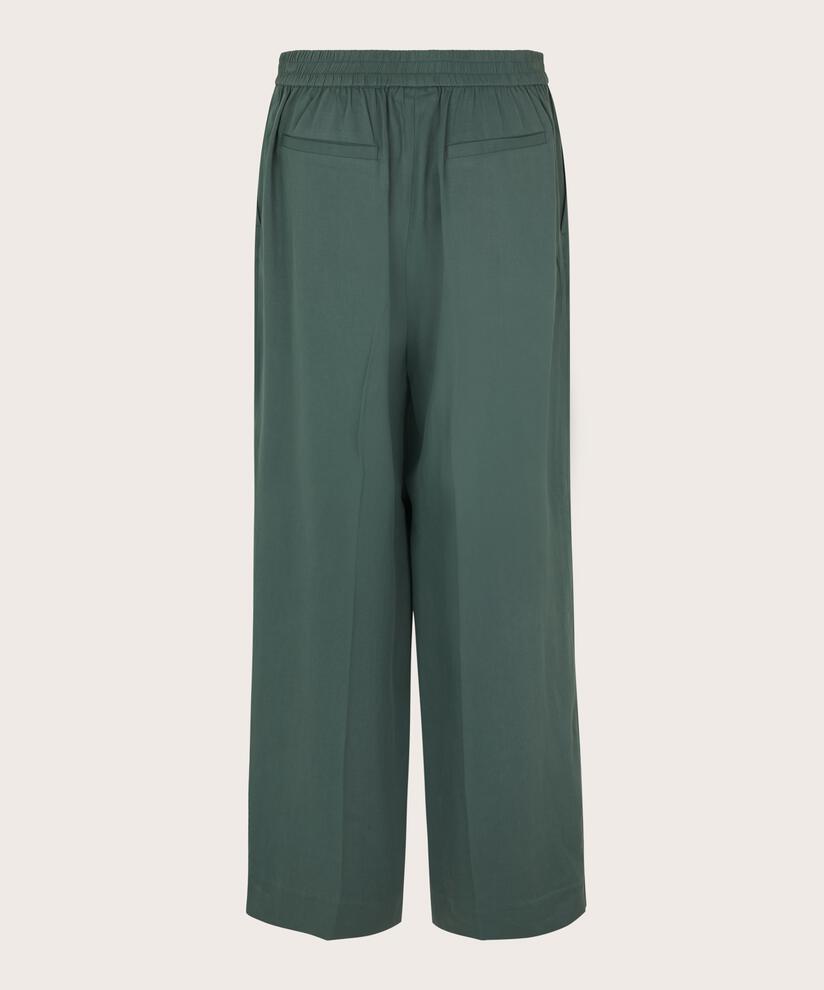 Jerseyhose mit weitem Bein und elastischem Bund, Balsam Green