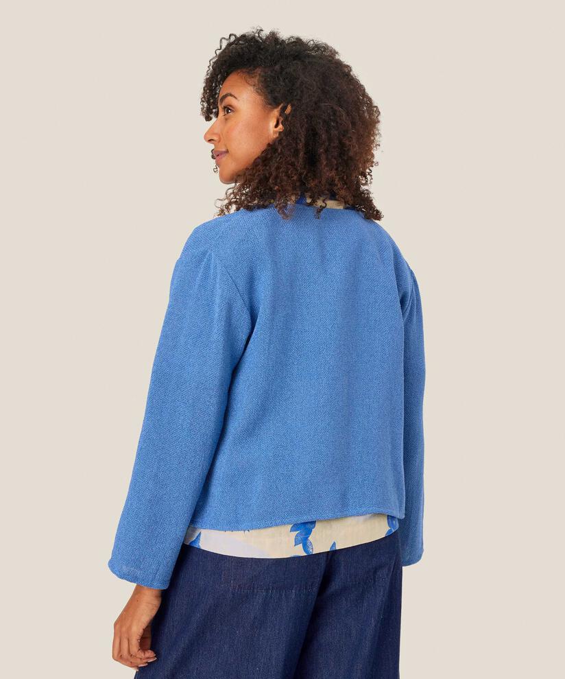 Kurze Jacke Aus Bouclé, Ultramarine
